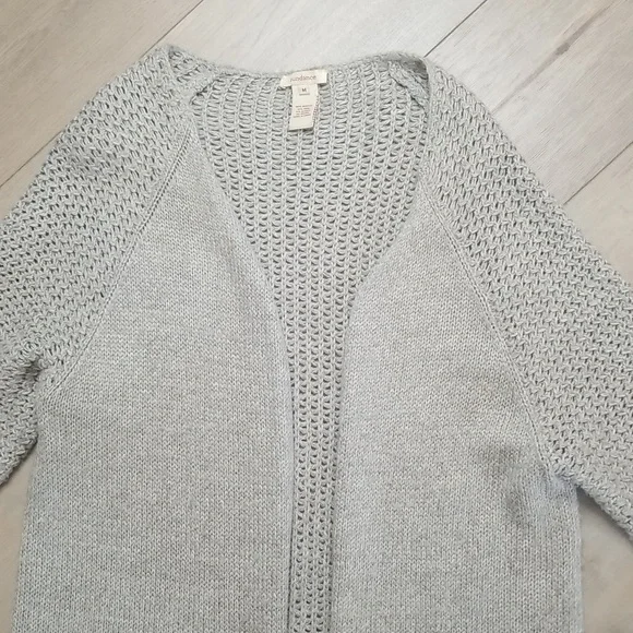 Sundance womens open sweater drop shoulders in taupe - Picture 2 of 6